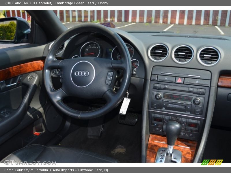 Cambridge Green Pearl / Ebony 2003 Audi A4 3.0 Cabriolet