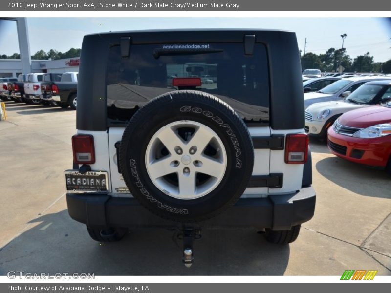 Stone White / Dark Slate Gray/Medium Slate Gray 2010 Jeep Wrangler Sport 4x4
