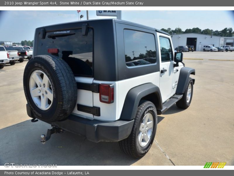 Stone White / Dark Slate Gray/Medium Slate Gray 2010 Jeep Wrangler Sport 4x4