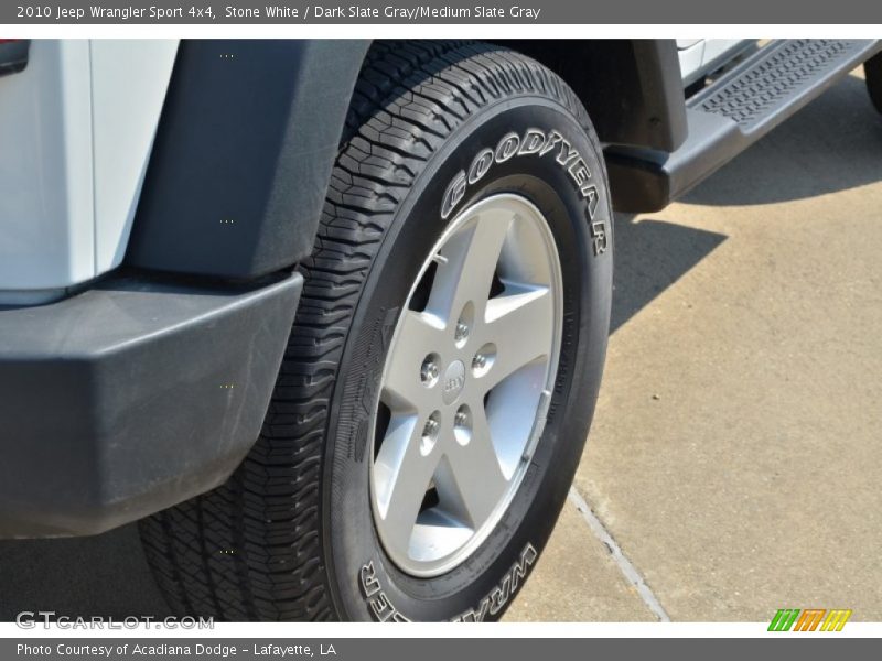 Stone White / Dark Slate Gray/Medium Slate Gray 2010 Jeep Wrangler Sport 4x4