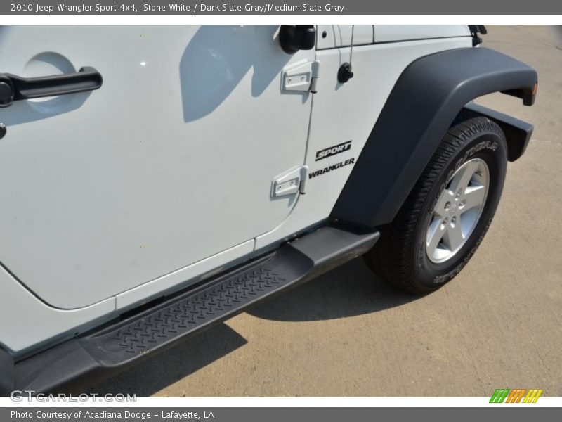 Stone White / Dark Slate Gray/Medium Slate Gray 2010 Jeep Wrangler Sport 4x4