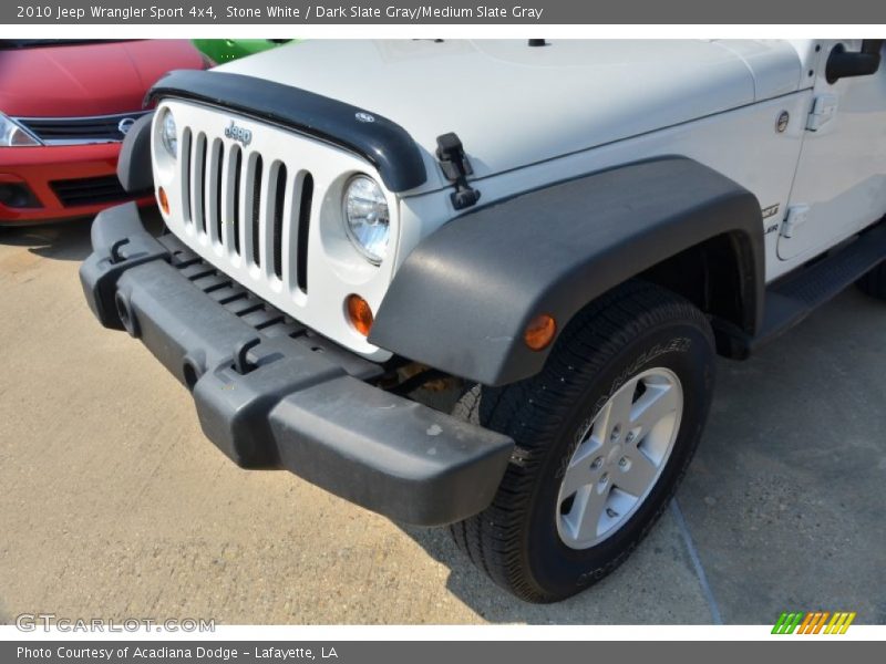 Stone White / Dark Slate Gray/Medium Slate Gray 2010 Jeep Wrangler Sport 4x4