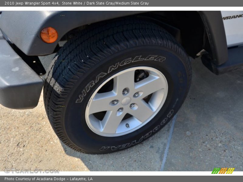 Stone White / Dark Slate Gray/Medium Slate Gray 2010 Jeep Wrangler Sport 4x4