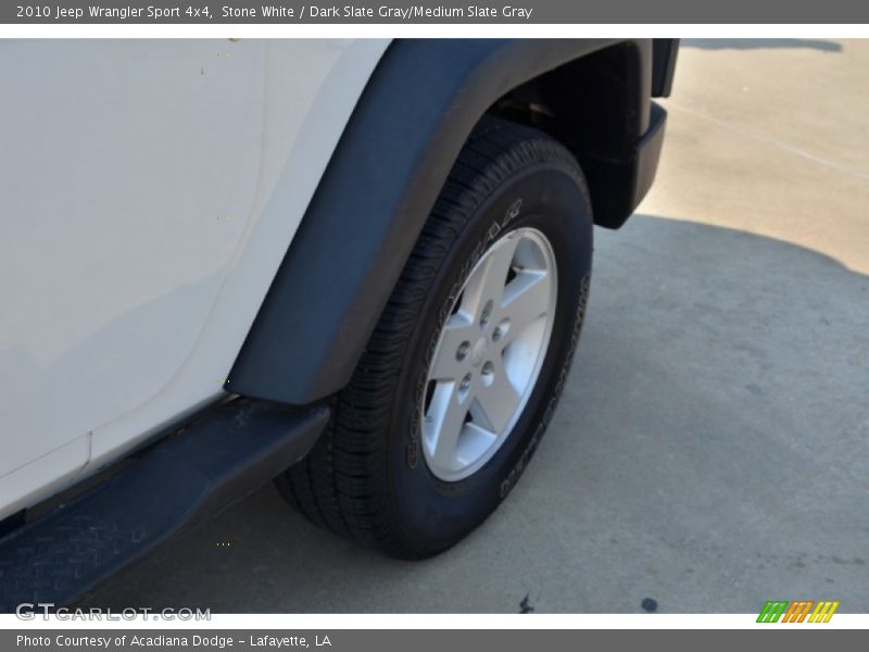 Stone White / Dark Slate Gray/Medium Slate Gray 2010 Jeep Wrangler Sport 4x4