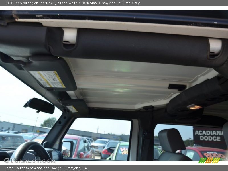 Stone White / Dark Slate Gray/Medium Slate Gray 2010 Jeep Wrangler Sport 4x4