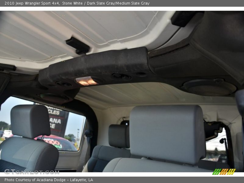 Stone White / Dark Slate Gray/Medium Slate Gray 2010 Jeep Wrangler Sport 4x4