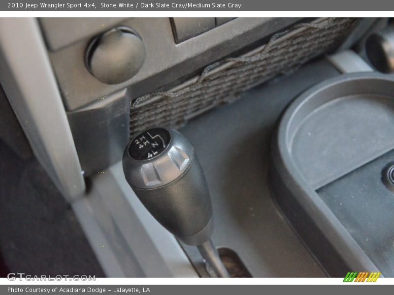 Stone White / Dark Slate Gray/Medium Slate Gray 2010 Jeep Wrangler Sport 4x4