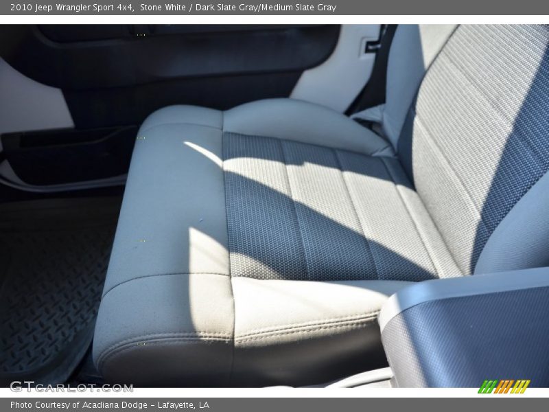 Stone White / Dark Slate Gray/Medium Slate Gray 2010 Jeep Wrangler Sport 4x4