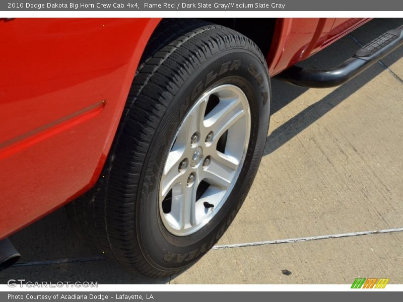 Flame Red / Dark Slate Gray/Medium Slate Gray 2010 Dodge Dakota Big Horn Crew Cab 4x4