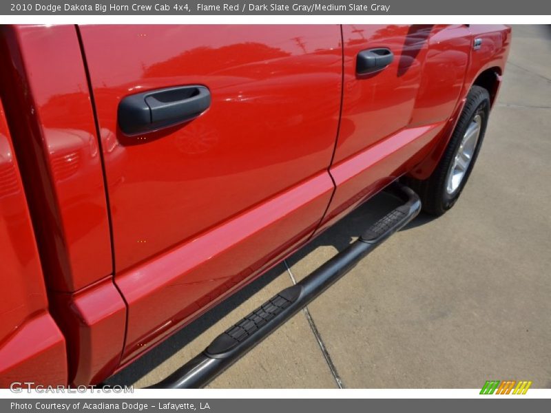Flame Red / Dark Slate Gray/Medium Slate Gray 2010 Dodge Dakota Big Horn Crew Cab 4x4