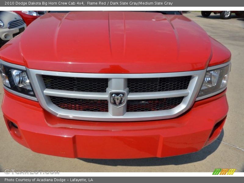 Flame Red / Dark Slate Gray/Medium Slate Gray 2010 Dodge Dakota Big Horn Crew Cab 4x4