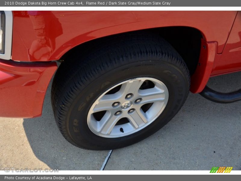 Flame Red / Dark Slate Gray/Medium Slate Gray 2010 Dodge Dakota Big Horn Crew Cab 4x4