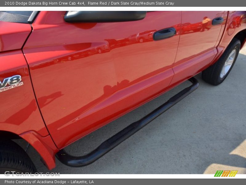 Flame Red / Dark Slate Gray/Medium Slate Gray 2010 Dodge Dakota Big Horn Crew Cab 4x4