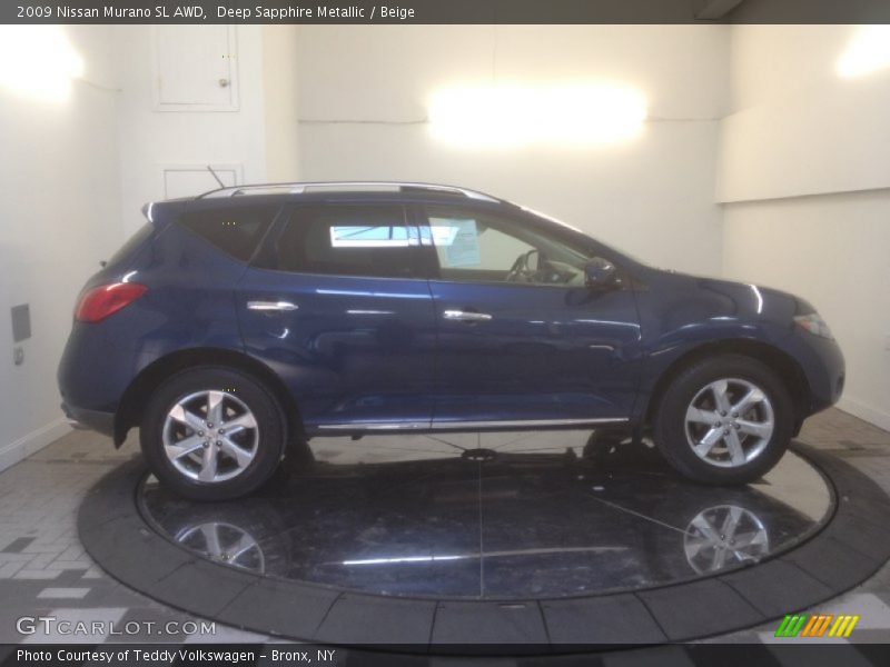 Deep Sapphire Metallic / Beige 2009 Nissan Murano SL AWD