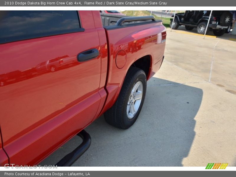 Flame Red / Dark Slate Gray/Medium Slate Gray 2010 Dodge Dakota Big Horn Crew Cab 4x4
