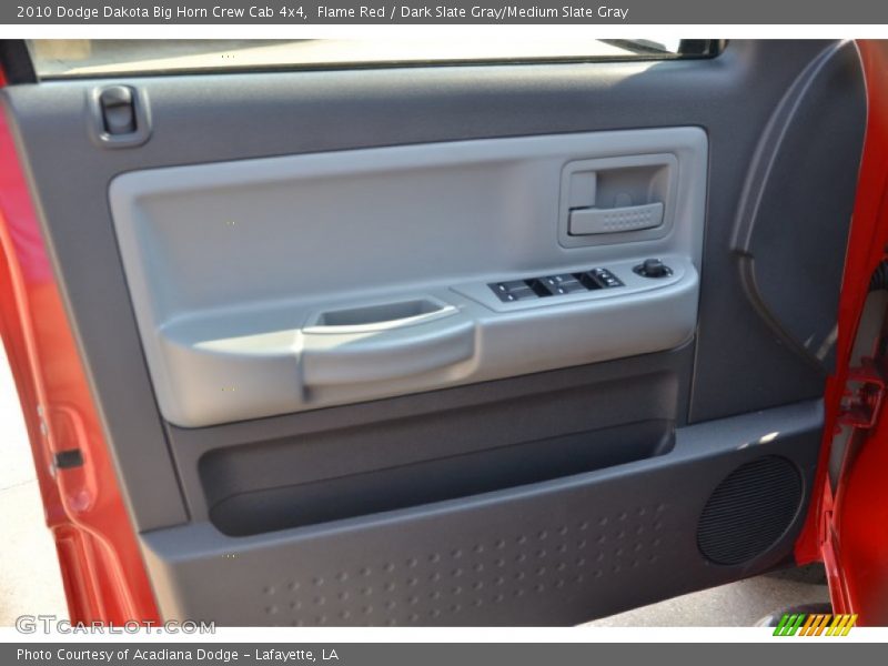 Flame Red / Dark Slate Gray/Medium Slate Gray 2010 Dodge Dakota Big Horn Crew Cab 4x4