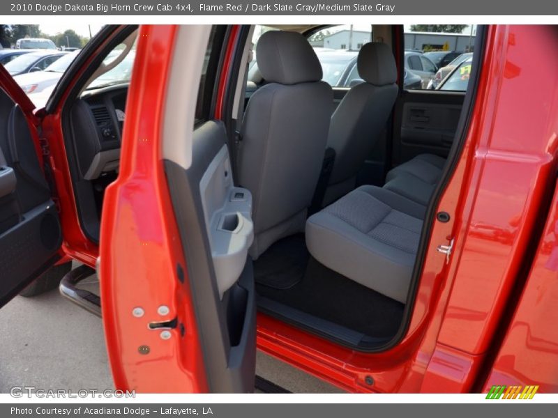 Flame Red / Dark Slate Gray/Medium Slate Gray 2010 Dodge Dakota Big Horn Crew Cab 4x4