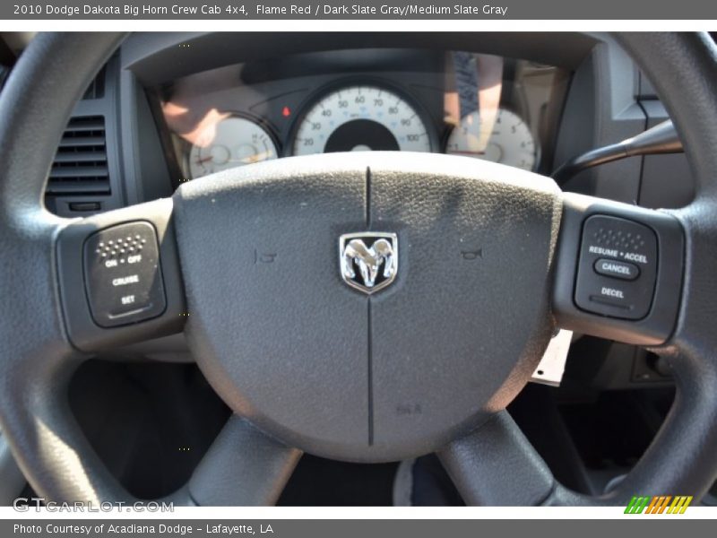 Flame Red / Dark Slate Gray/Medium Slate Gray 2010 Dodge Dakota Big Horn Crew Cab 4x4