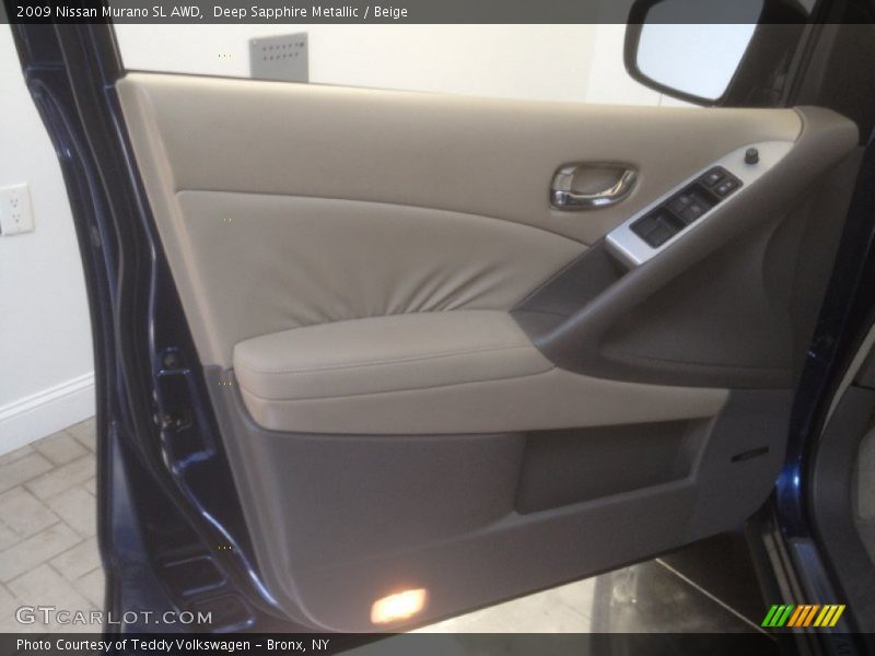 Deep Sapphire Metallic / Beige 2009 Nissan Murano SL AWD