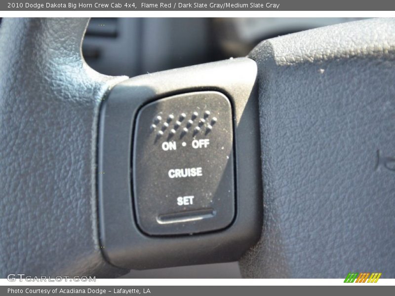Flame Red / Dark Slate Gray/Medium Slate Gray 2010 Dodge Dakota Big Horn Crew Cab 4x4