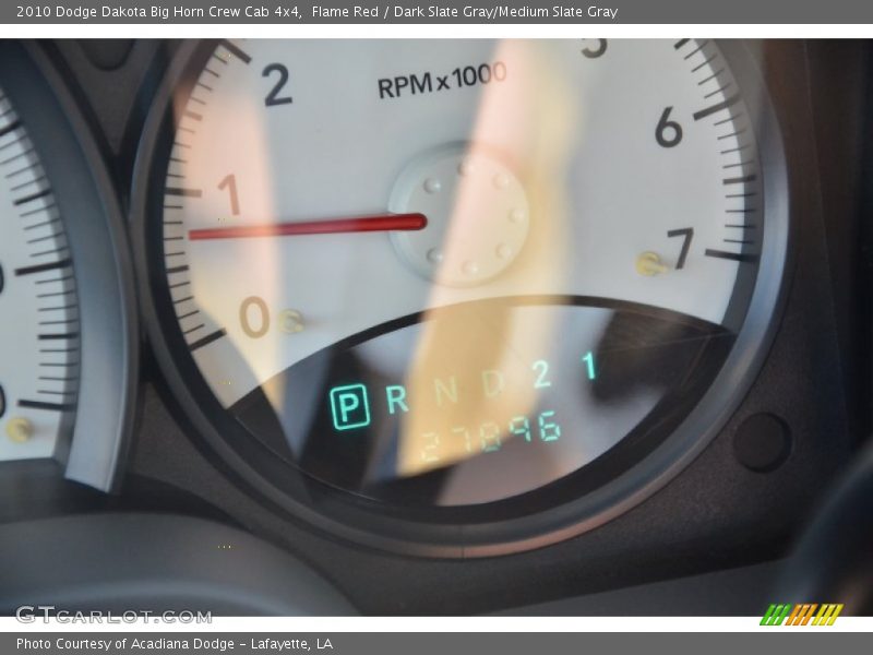Flame Red / Dark Slate Gray/Medium Slate Gray 2010 Dodge Dakota Big Horn Crew Cab 4x4