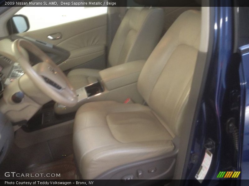 Deep Sapphire Metallic / Beige 2009 Nissan Murano SL AWD