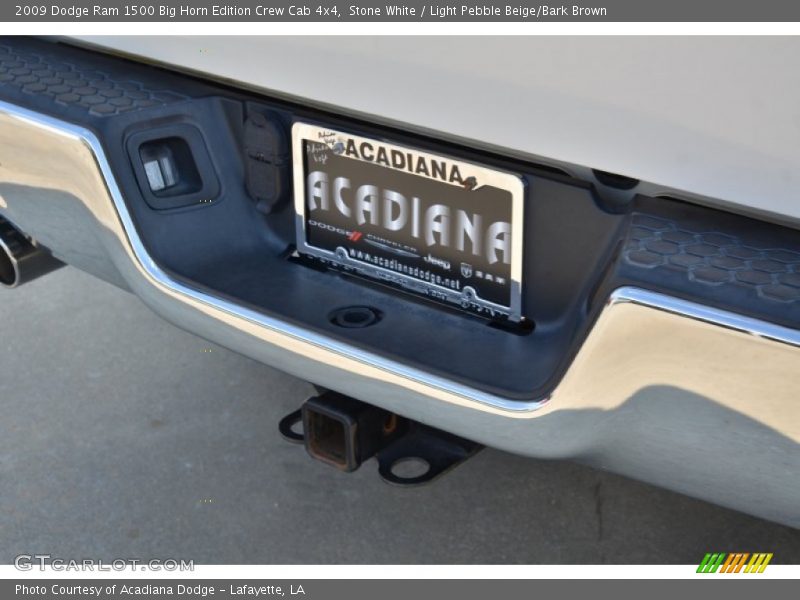 Stone White / Light Pebble Beige/Bark Brown 2009 Dodge Ram 1500 Big Horn Edition Crew Cab 4x4