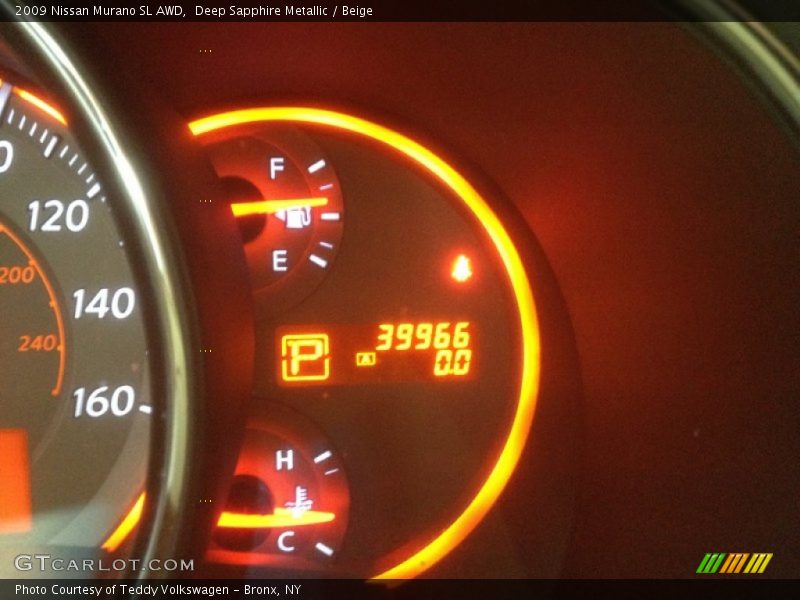Deep Sapphire Metallic / Beige 2009 Nissan Murano SL AWD
