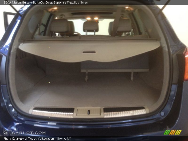 Deep Sapphire Metallic / Beige 2009 Nissan Murano SL AWD