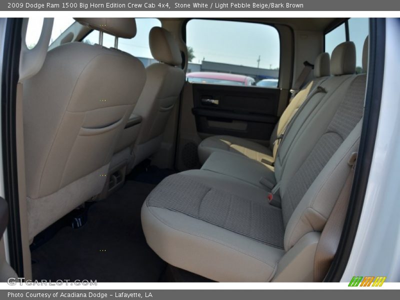 Stone White / Light Pebble Beige/Bark Brown 2009 Dodge Ram 1500 Big Horn Edition Crew Cab 4x4