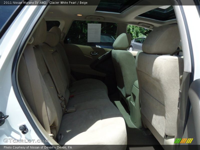 Glacier White Pearl / Beige 2011 Nissan Murano SV AWD