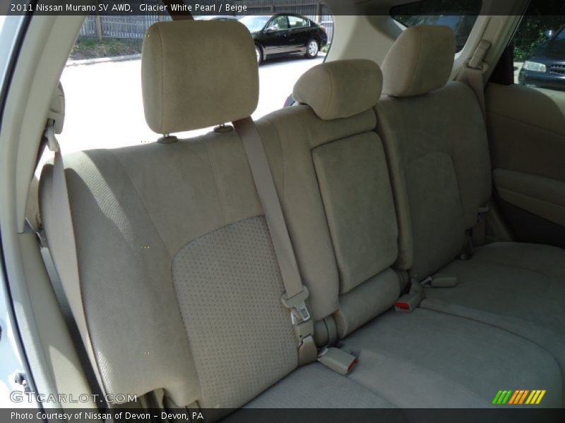 Glacier White Pearl / Beige 2011 Nissan Murano SV AWD