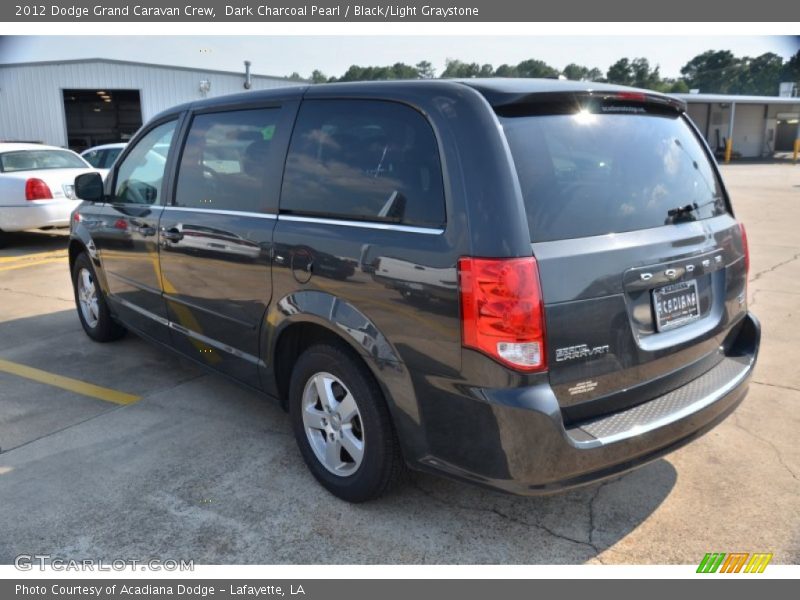 Dark Charcoal Pearl / Black/Light Graystone 2012 Dodge Grand Caravan Crew