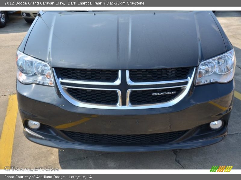 Dark Charcoal Pearl / Black/Light Graystone 2012 Dodge Grand Caravan Crew
