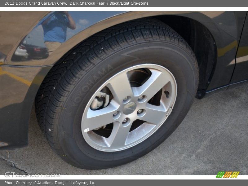 Dark Charcoal Pearl / Black/Light Graystone 2012 Dodge Grand Caravan Crew