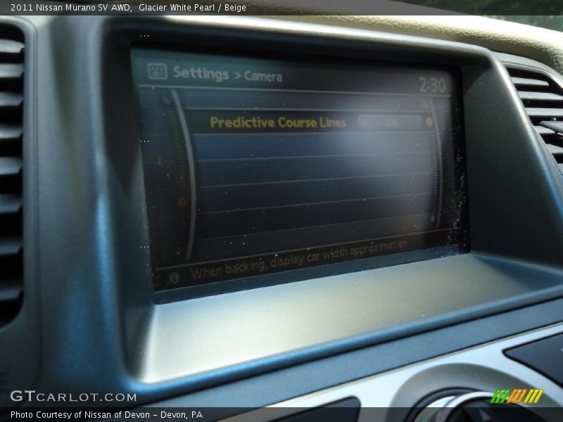 Glacier White Pearl / Beige 2011 Nissan Murano SV AWD