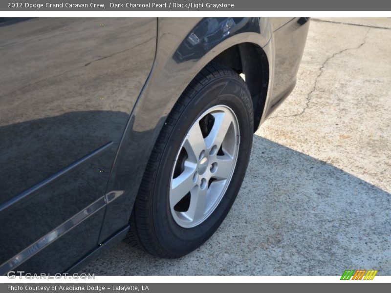 Dark Charcoal Pearl / Black/Light Graystone 2012 Dodge Grand Caravan Crew