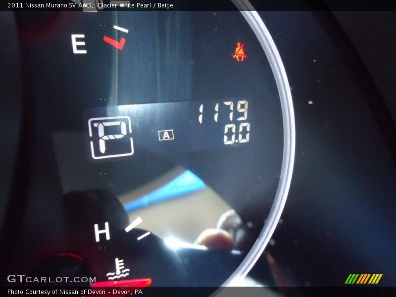 Glacier White Pearl / Beige 2011 Nissan Murano SV AWD