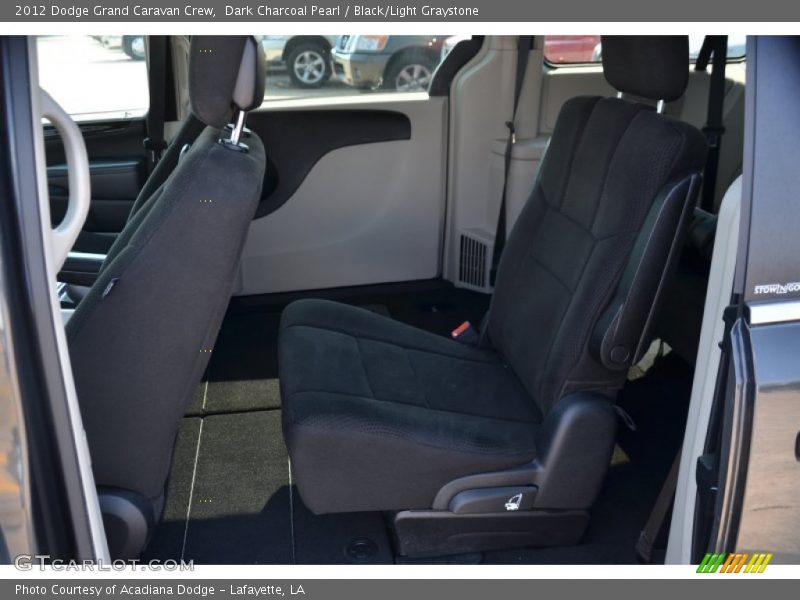 Dark Charcoal Pearl / Black/Light Graystone 2012 Dodge Grand Caravan Crew