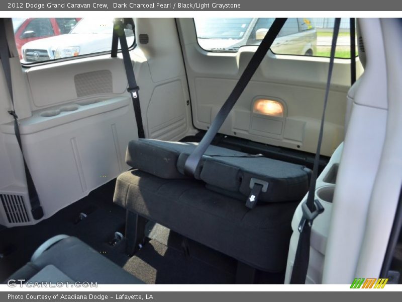 Dark Charcoal Pearl / Black/Light Graystone 2012 Dodge Grand Caravan Crew