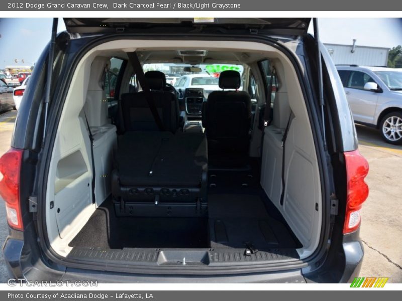 Dark Charcoal Pearl / Black/Light Graystone 2012 Dodge Grand Caravan Crew