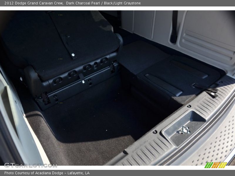 Dark Charcoal Pearl / Black/Light Graystone 2012 Dodge Grand Caravan Crew
