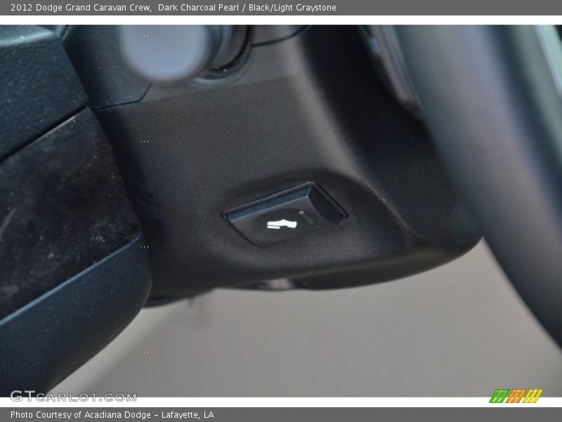 Dark Charcoal Pearl / Black/Light Graystone 2012 Dodge Grand Caravan Crew