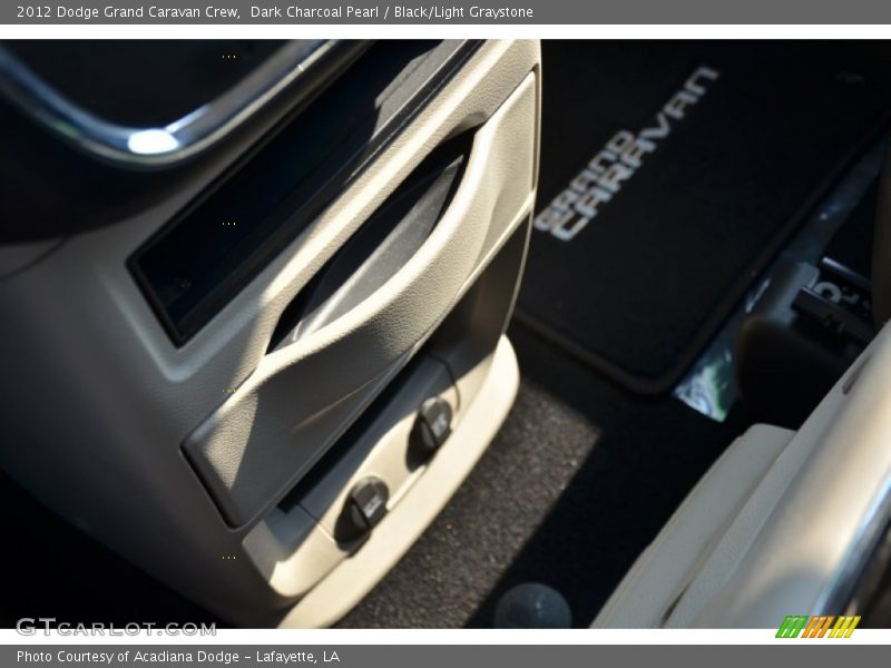 Dark Charcoal Pearl / Black/Light Graystone 2012 Dodge Grand Caravan Crew