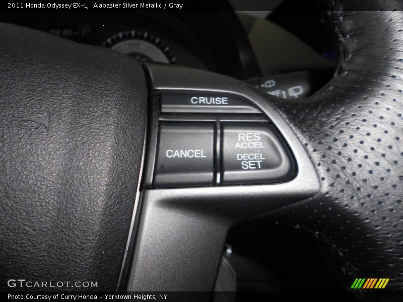 Alabaster Silver Metallic / Gray 2011 Honda Odyssey EX-L