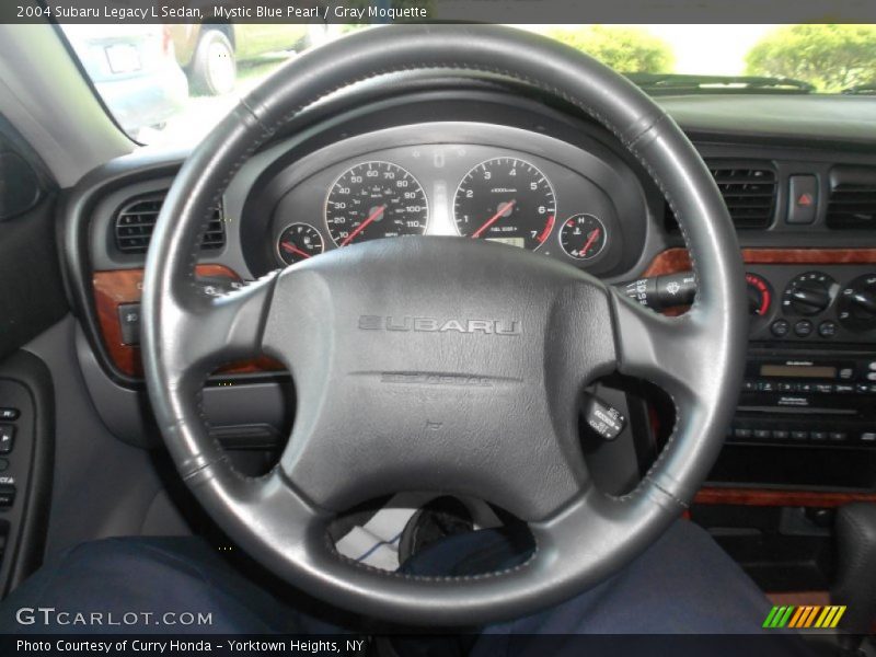Mystic Blue Pearl / Gray Moquette 2004 Subaru Legacy L Sedan