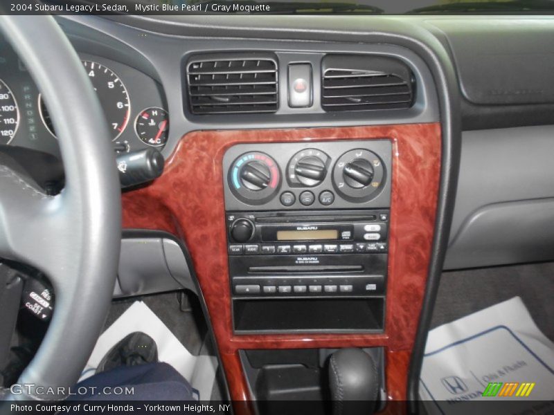 Mystic Blue Pearl / Gray Moquette 2004 Subaru Legacy L Sedan