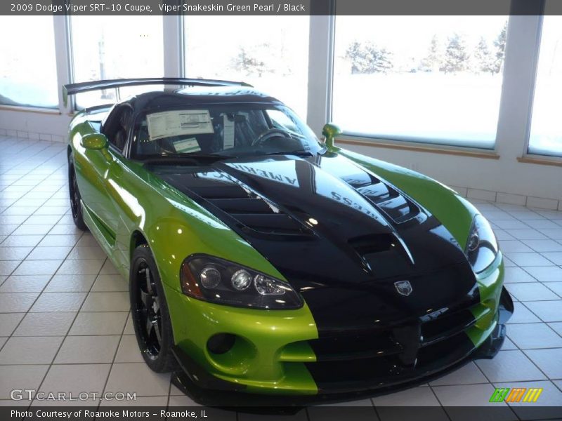 Viper Snakeskin Green Pearl / Black 2009 Dodge Viper SRT-10 Coupe