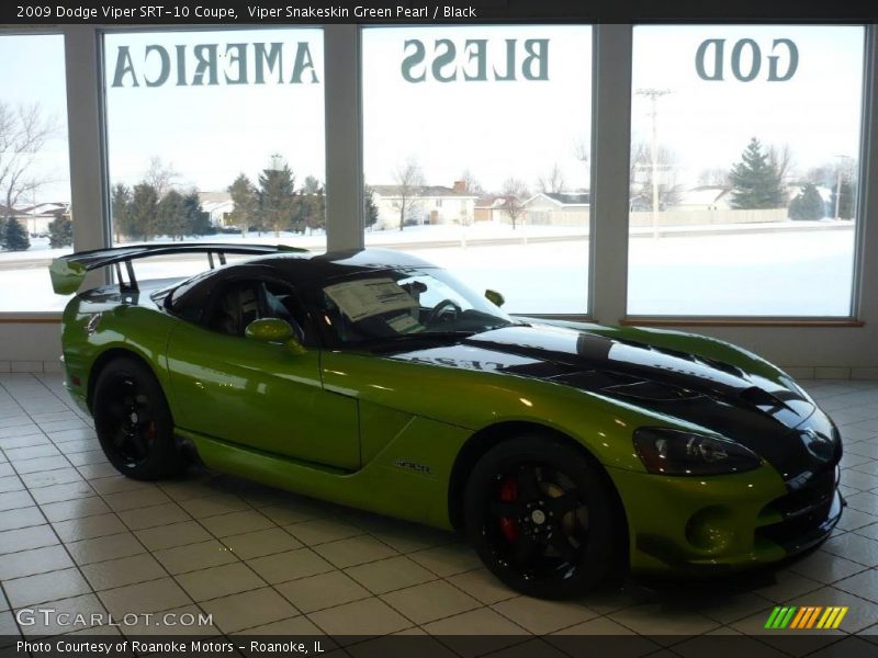 Viper Snakeskin Green Pearl / Black 2009 Dodge Viper SRT-10 Coupe