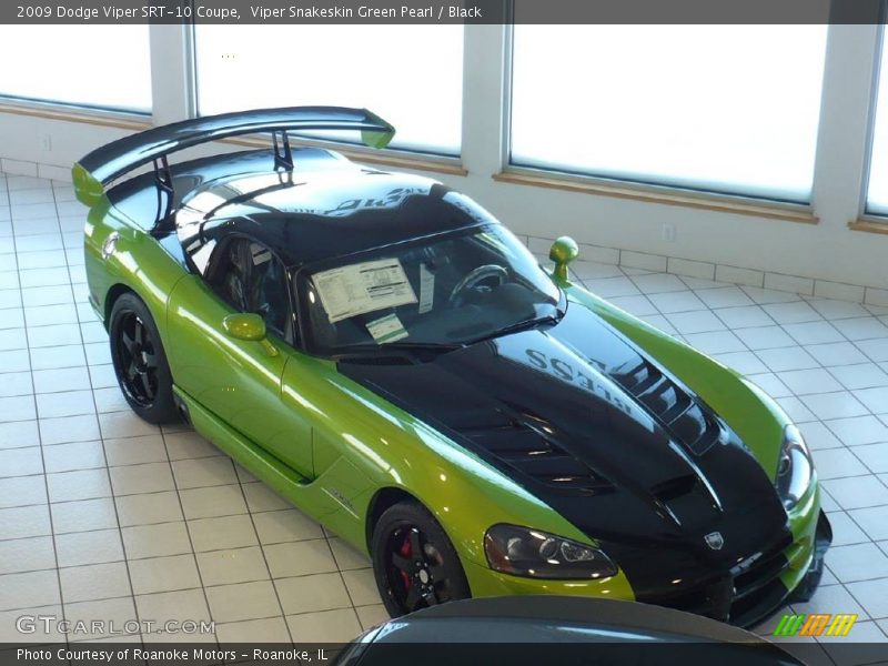 Viper Snakeskin Green Pearl / Black 2009 Dodge Viper SRT-10 Coupe